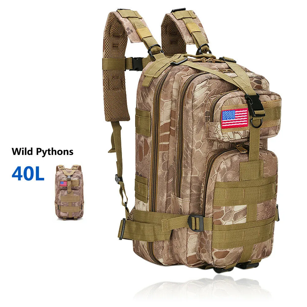 Military Outdoor Tactical Shoulder Backpack Camping Hiking Bag