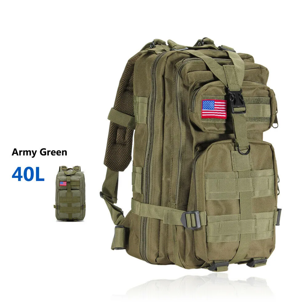 Military Outdoor Tactical Shoulder Backpack Camping Hiking Bag