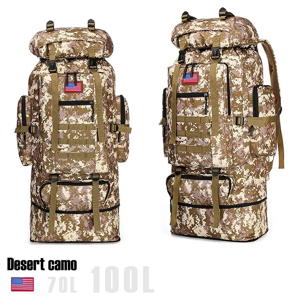 Military Outdoor Tactical Shoulder Backpack Camping Hiking Bag