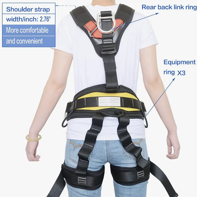 Outdoor Rock Climbing Gear Safety Seat Belt Rappelling Fire Rescuing