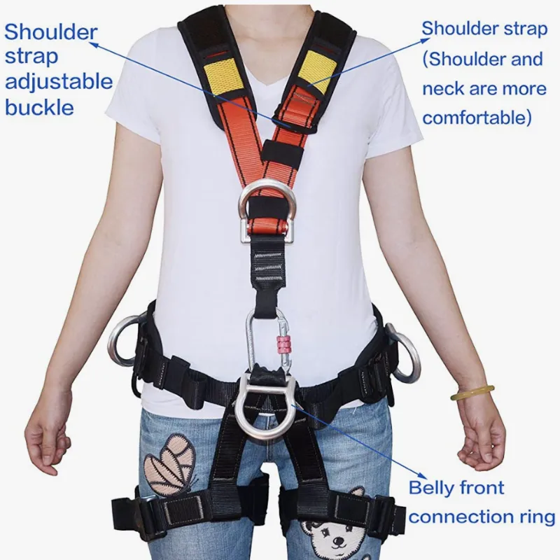 Outdoor Rock Climbing Gear Safety Seat Belt Rappelling Fire Rescuing