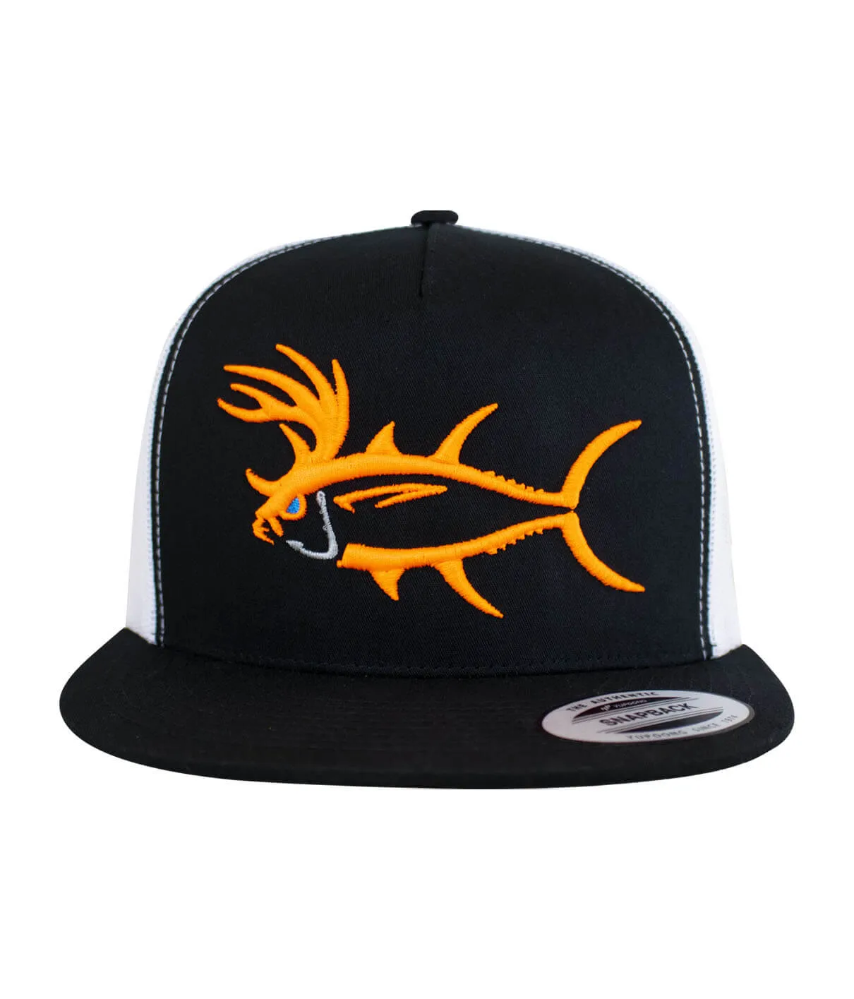 "Buck-Eye 3-D" Unisex Snapback Trucker Hat (Available In Evening Glow Thread)