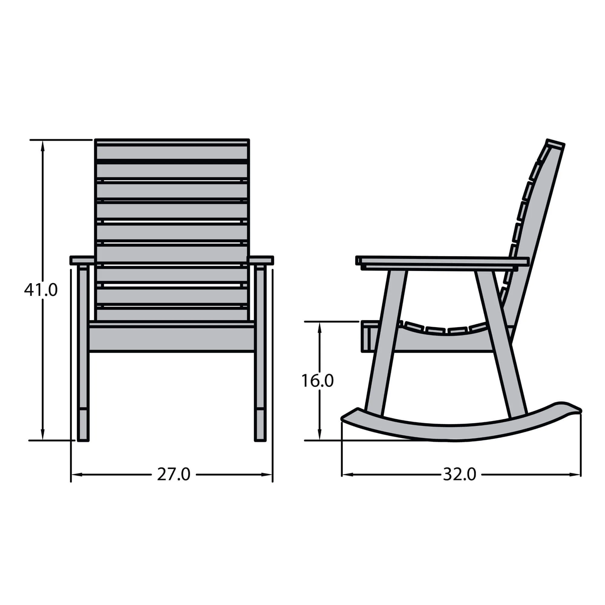 Refurbished Weatherly Rocking Chair