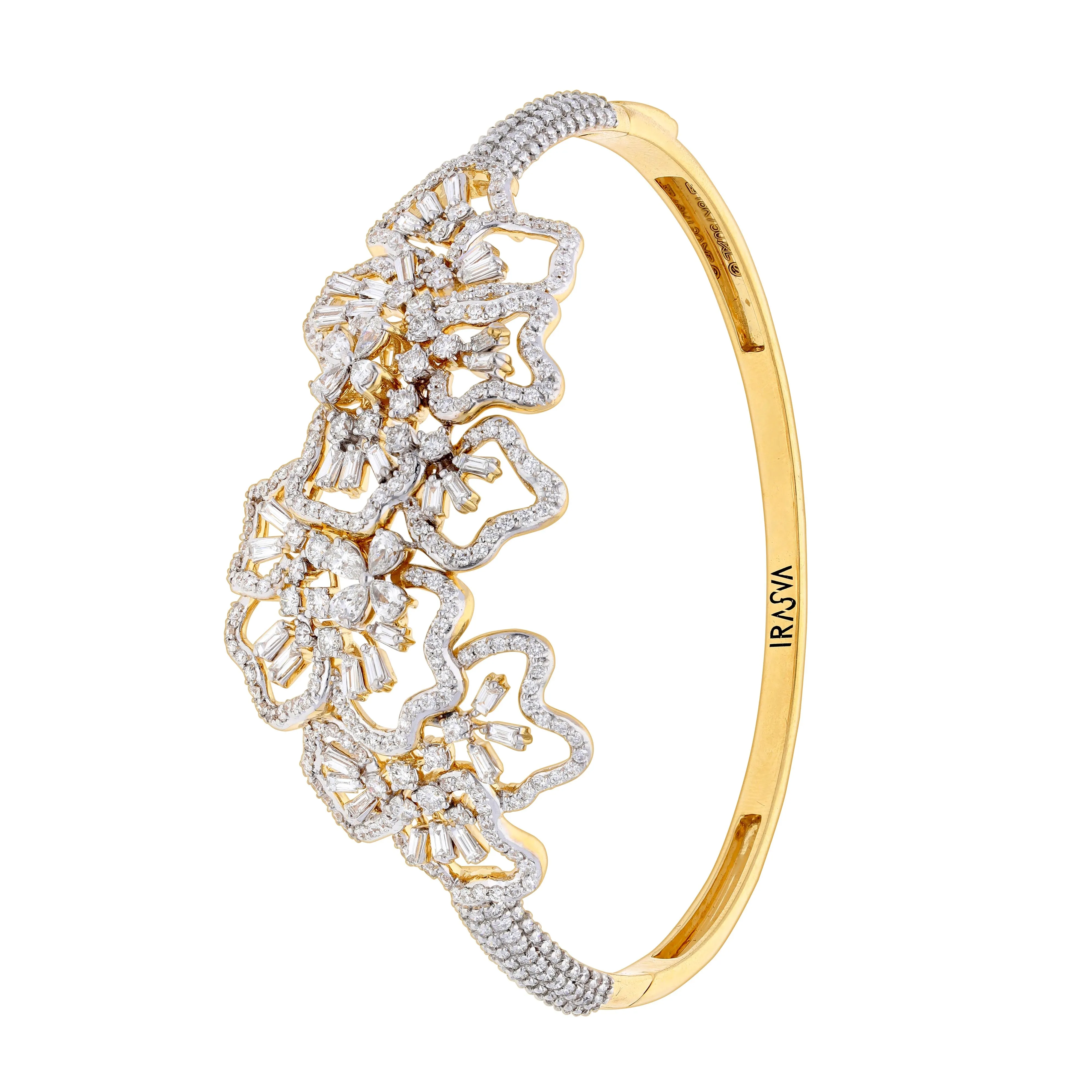 Scatter Waltz Floral Explosion Diamond Bangle