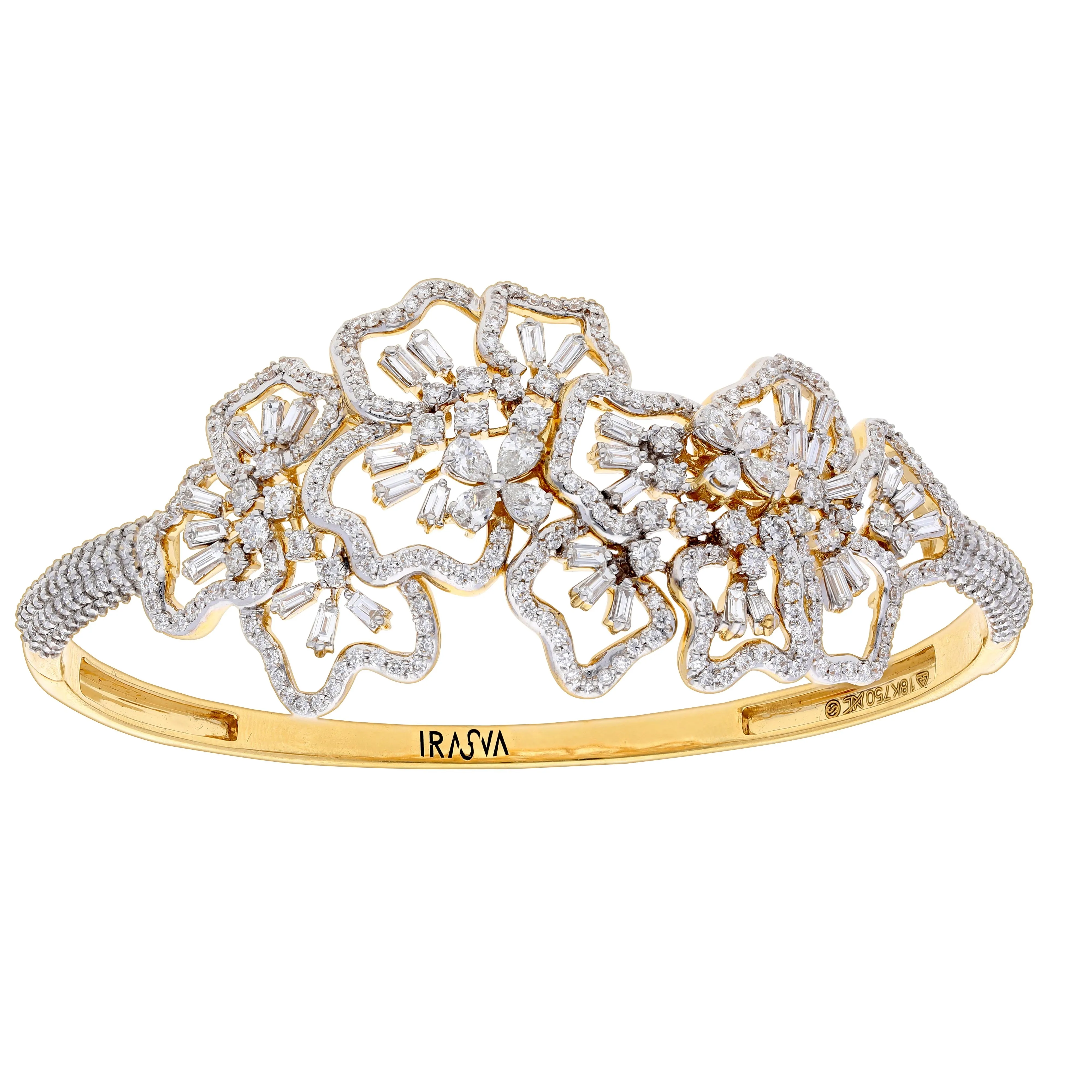 Scatter Waltz Floral Explosion Diamond Bangle