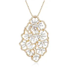 Scatter Waltz Floral Explosion Diamond Pendant