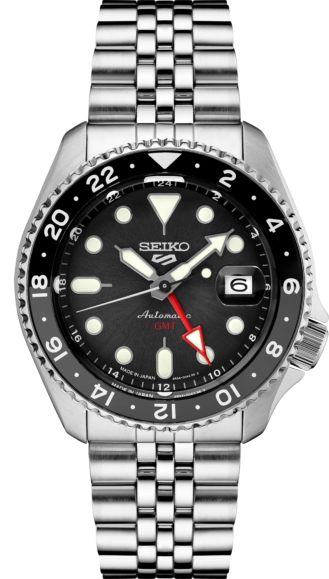 Seiko 5 Sports SKX Sports Style GMT Series Black dial