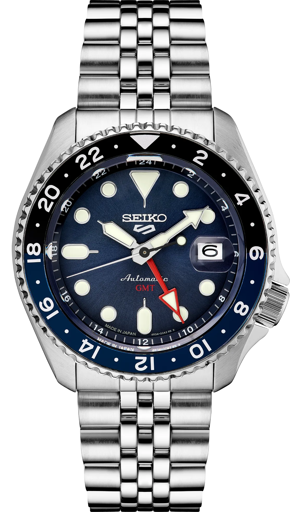 Seiko 5 Sports SKX Sports Style GMT Series Blue Dial #SSK003