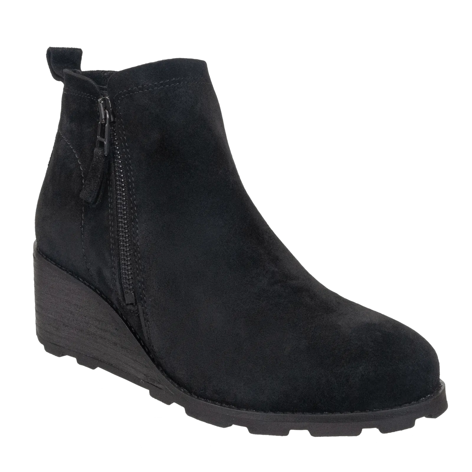 STORY in BLACK Wedge Ankle Boots