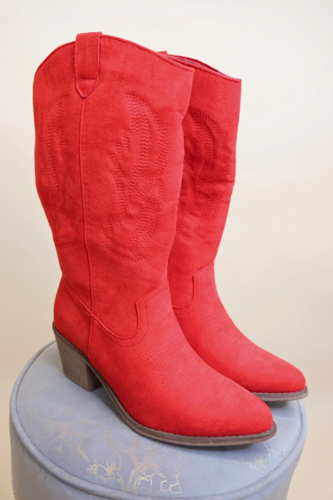 The Caroline Boot - Red