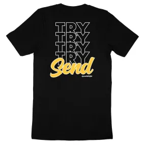 Try and Send — Men's/Unisex Rock Climbing T-Shirt