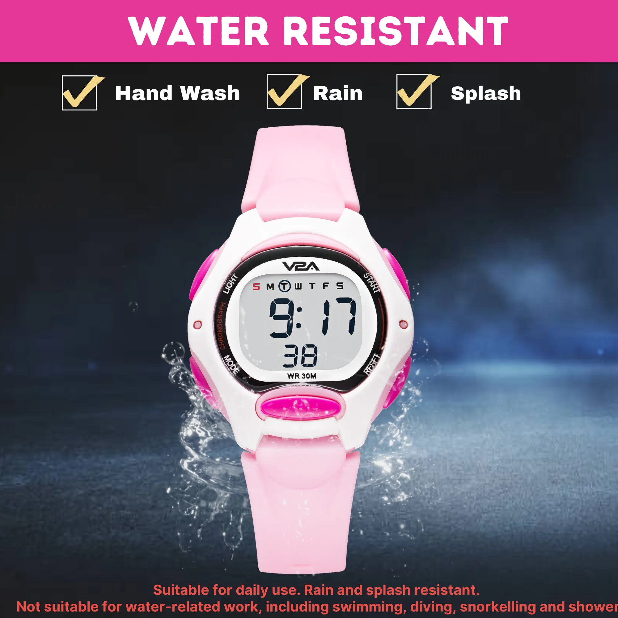 V2A Digital Watch for Boys – Kids Between 3 to 10 Years of Age Multi-Functional 30 M Waterproof Digital Sports Watches for Boys| Watch for Kids Age 3 5 6 7 8