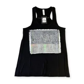 Woman's Racerback - Reflecting San Diego (Black & Black White)