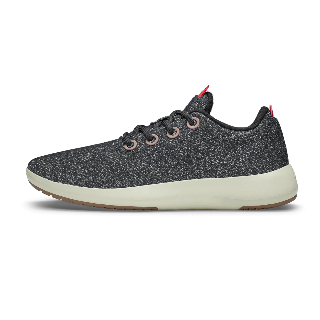 Women's Wool Runner Mizzles - Dark Grey/Bloom Red (Arid Beige Sole)