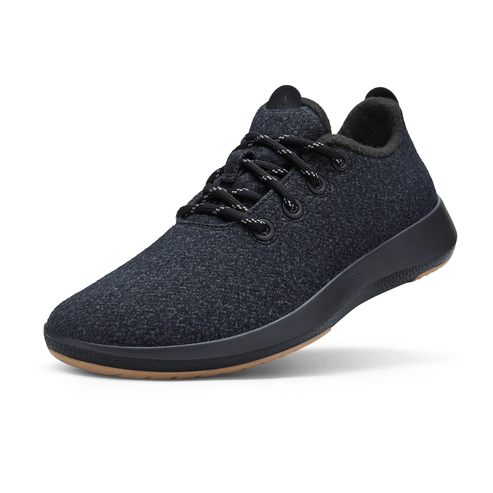 Women's Wool Runner Mizzles - Natural Black (Rugged Khaki Sole)