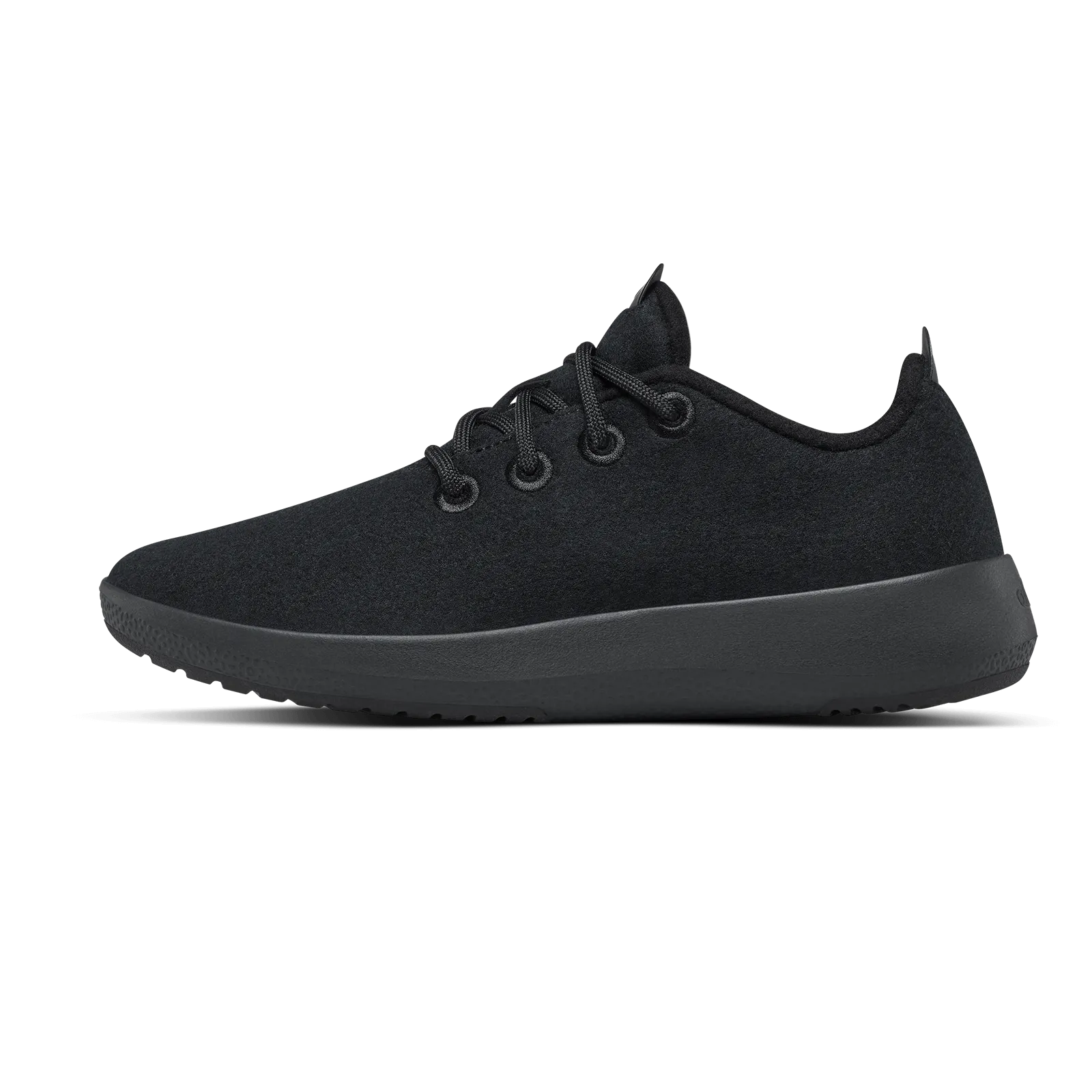 Women's Wool Runner Mizzles - True Black (Black Sole)